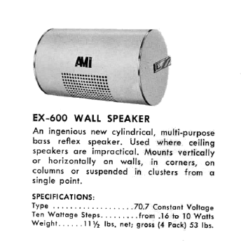 AMI EX-600 Wall Speaker